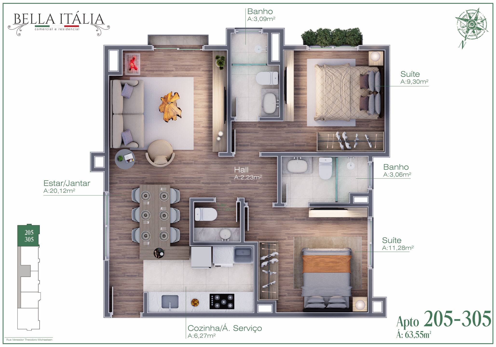 Apartamento para venda no bairro Moura em Gramado