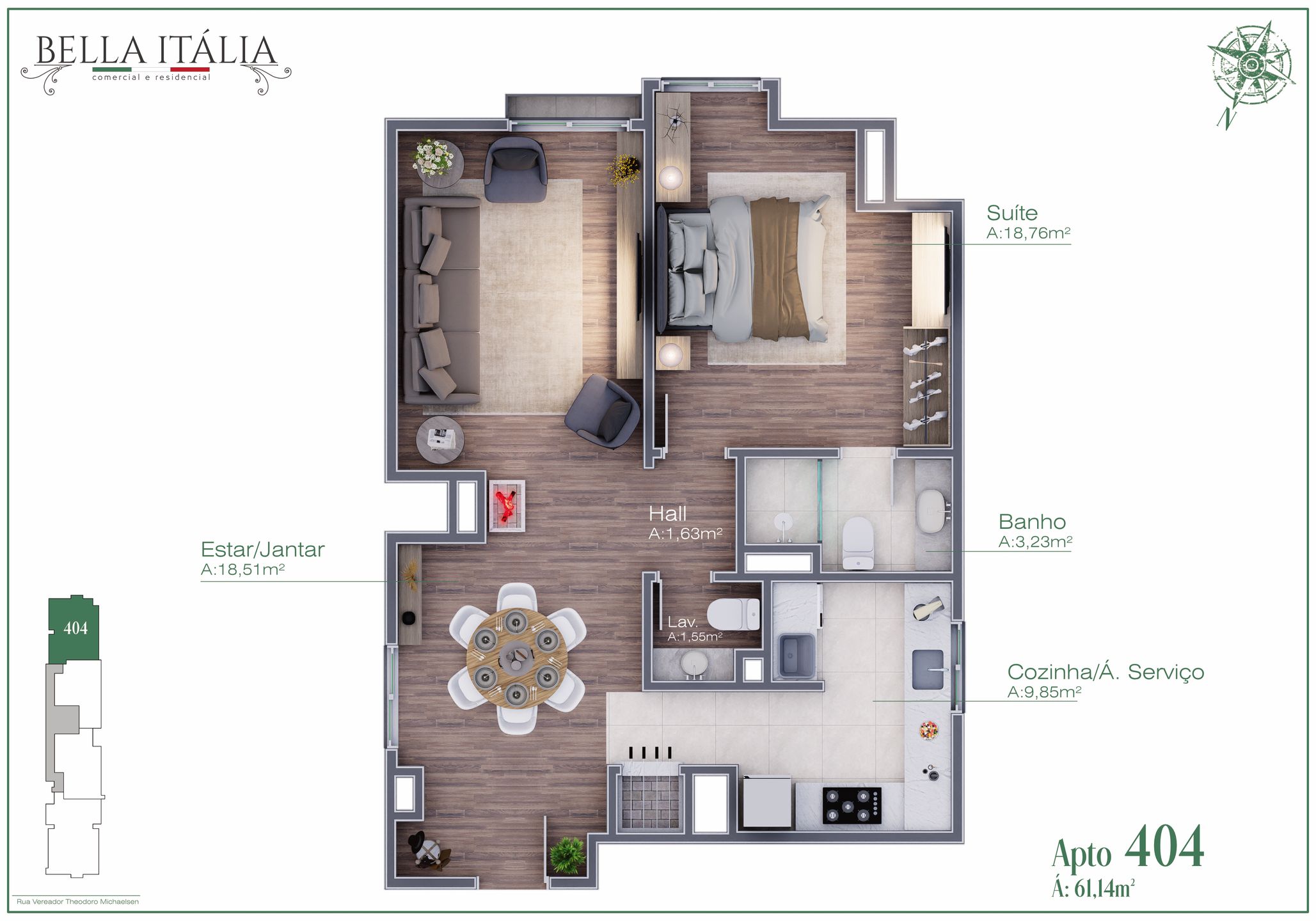 Apartamento para venda no bairro Moura em Gramado