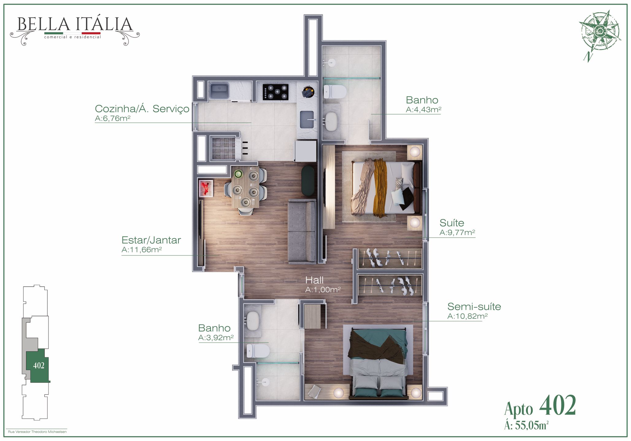 Apartamento para venda no bairro Moura em Gramado