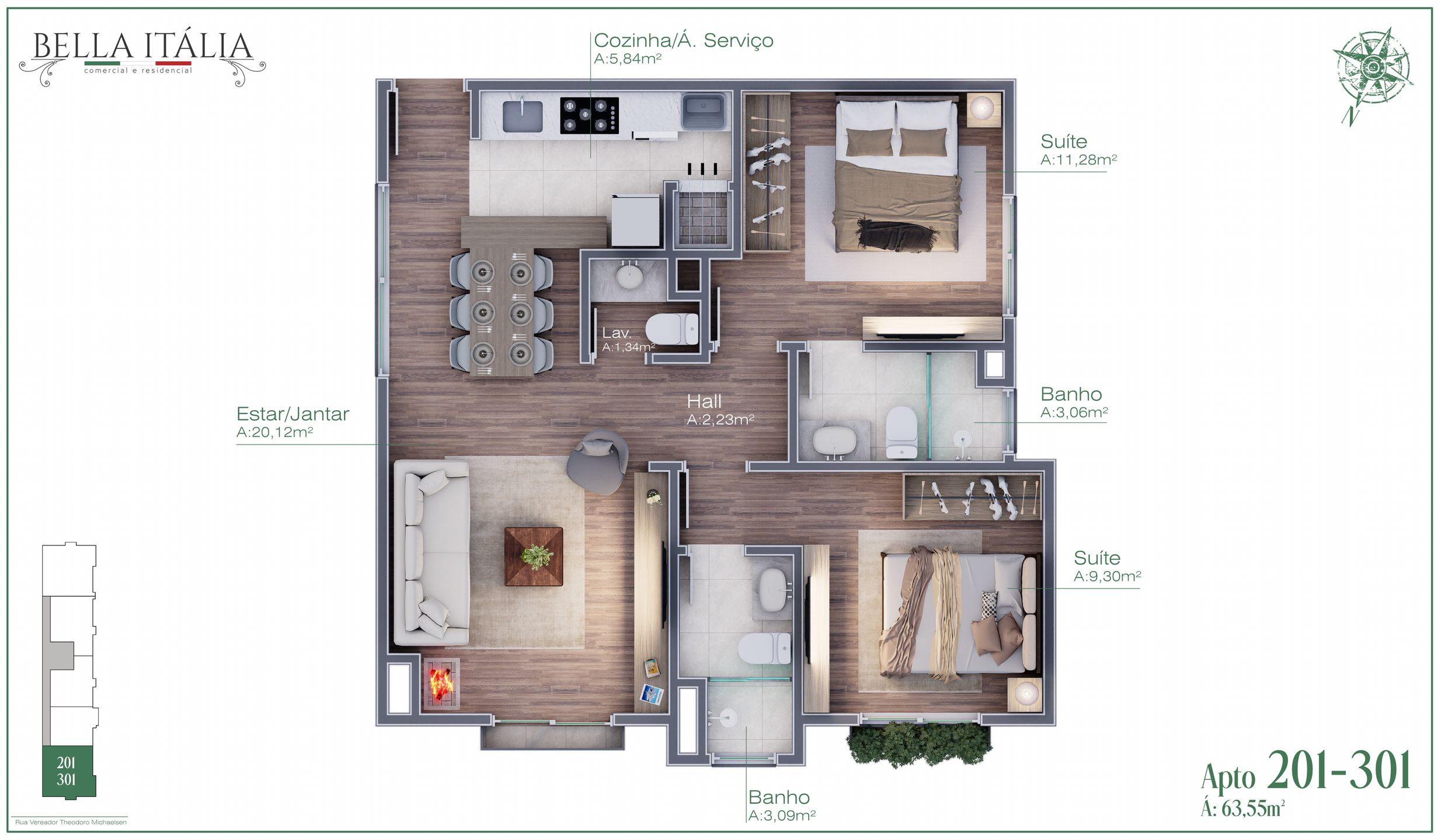 Apartamento para venda no bairro Moura em Gramado