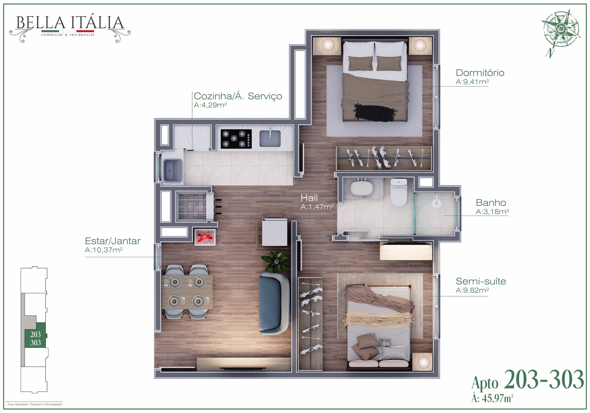 Apartamento para venda no bairro Moura em Gramado