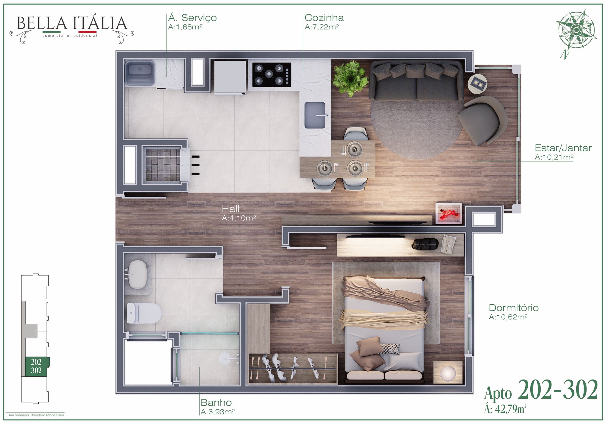 Apartamento para venda no bairro Moura em Gramado