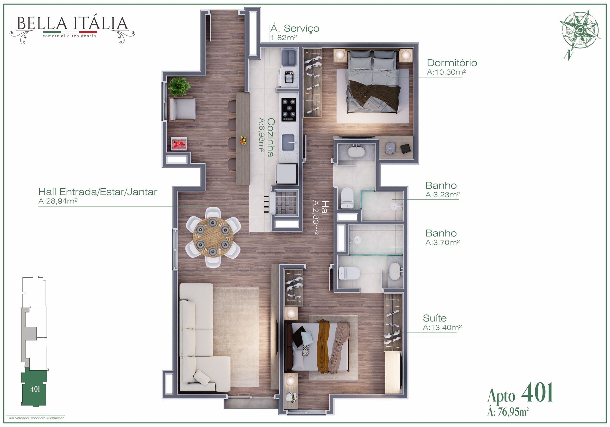 Apartamento para venda no bairro Moura em Gramado