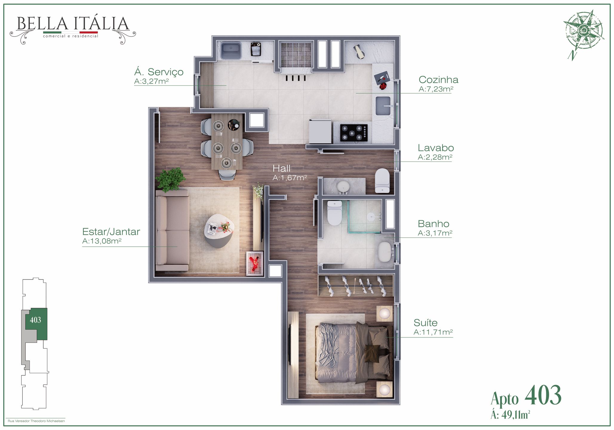 Apartamento para venda no bairro Moura em Gramado