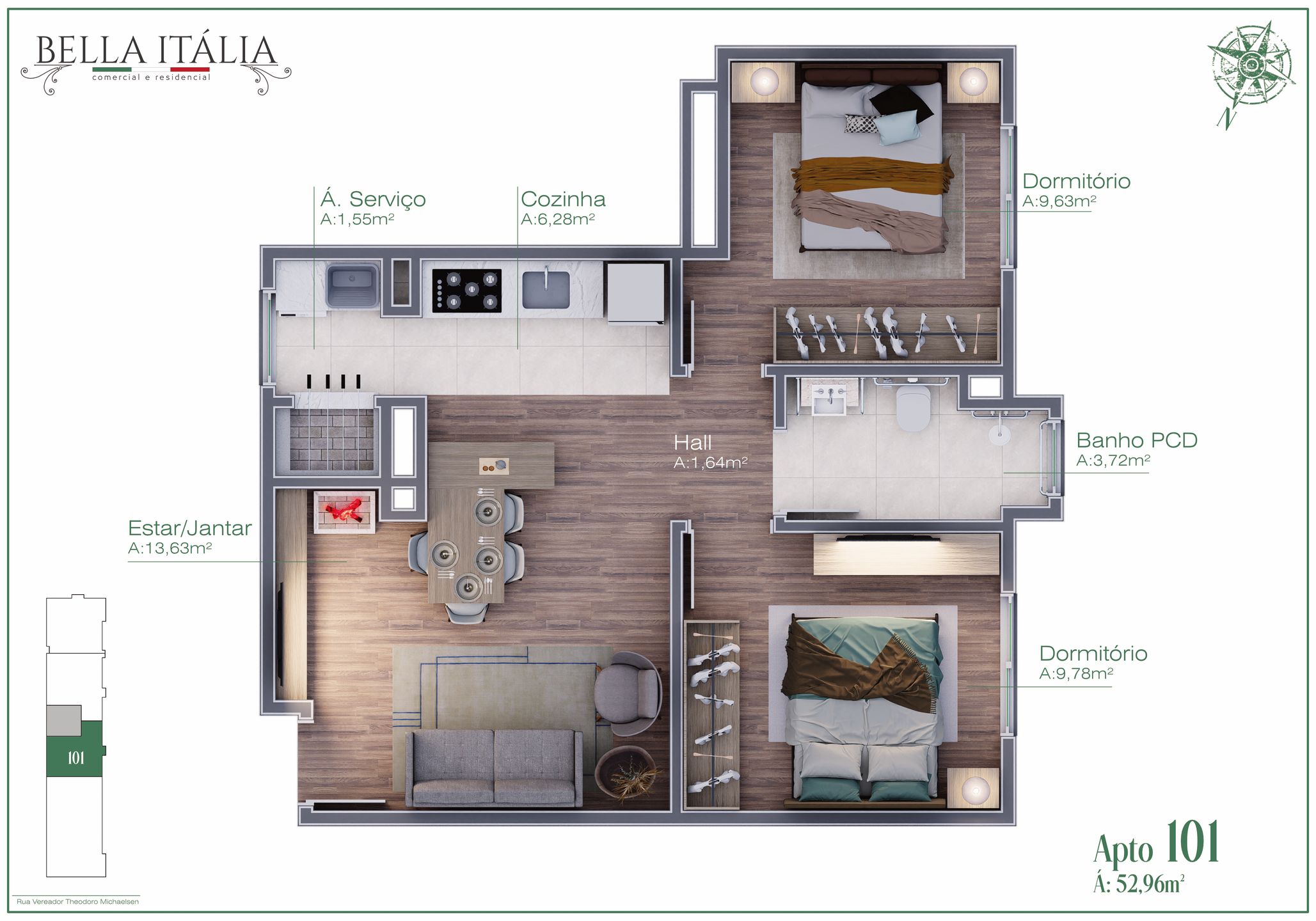 Apartamento para venda no bairro Moura em Gramado
