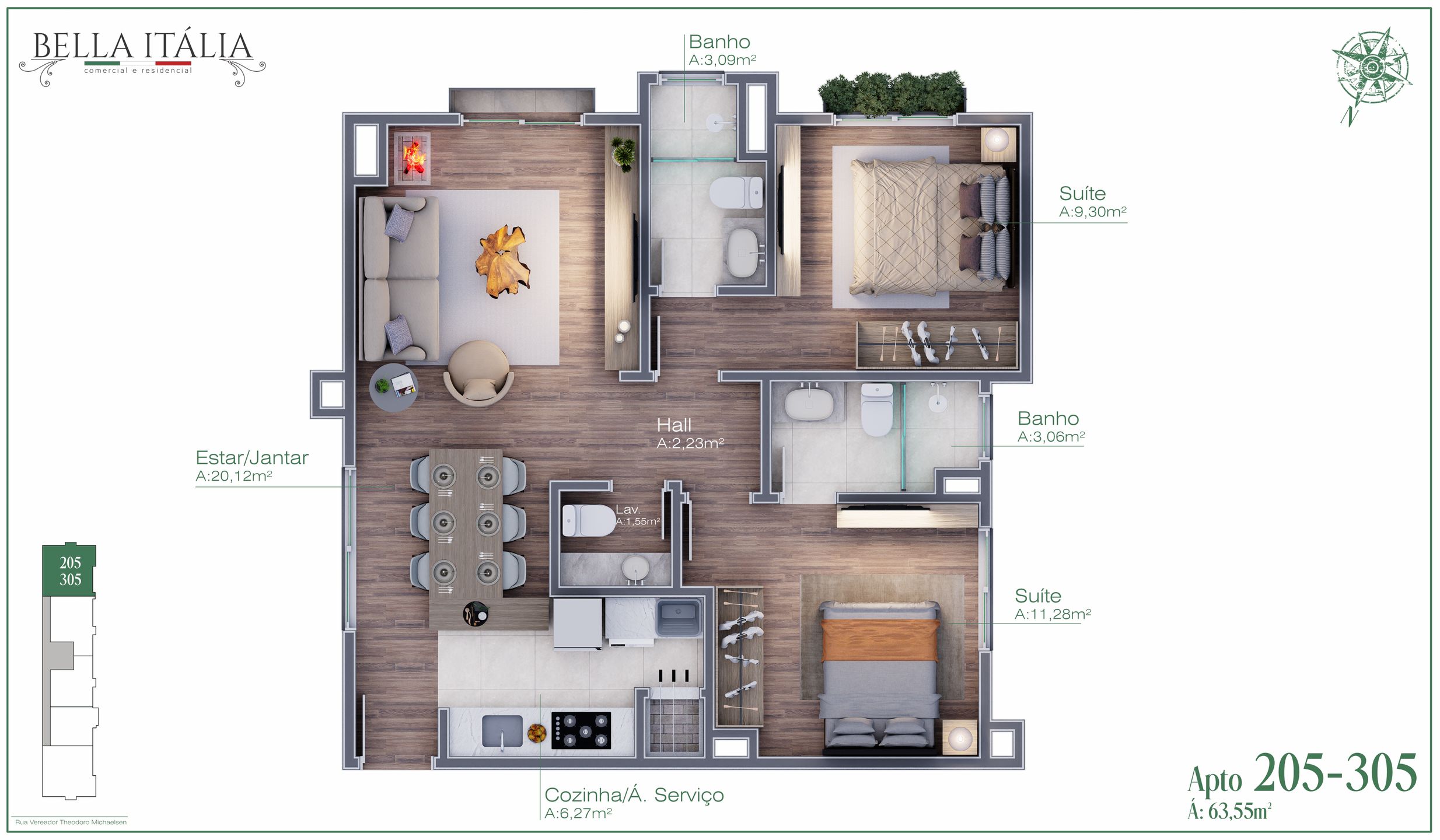 Apartamento para venda no bairro Moura em Gramado