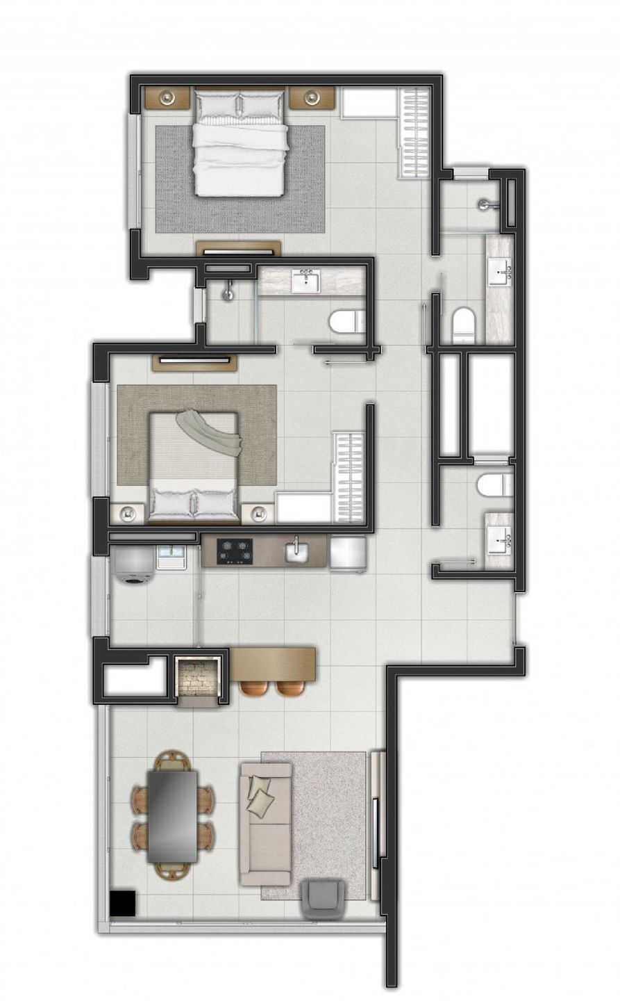 Apartamento para venda no bairro Praia Grande em Torres