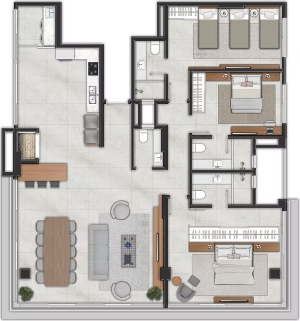 Apartamento para venda no bairro Praia Grande em Torres