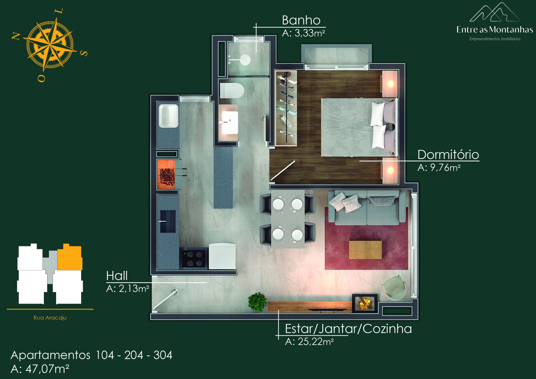 Apartamento para venda no bairro Moura em Gramado