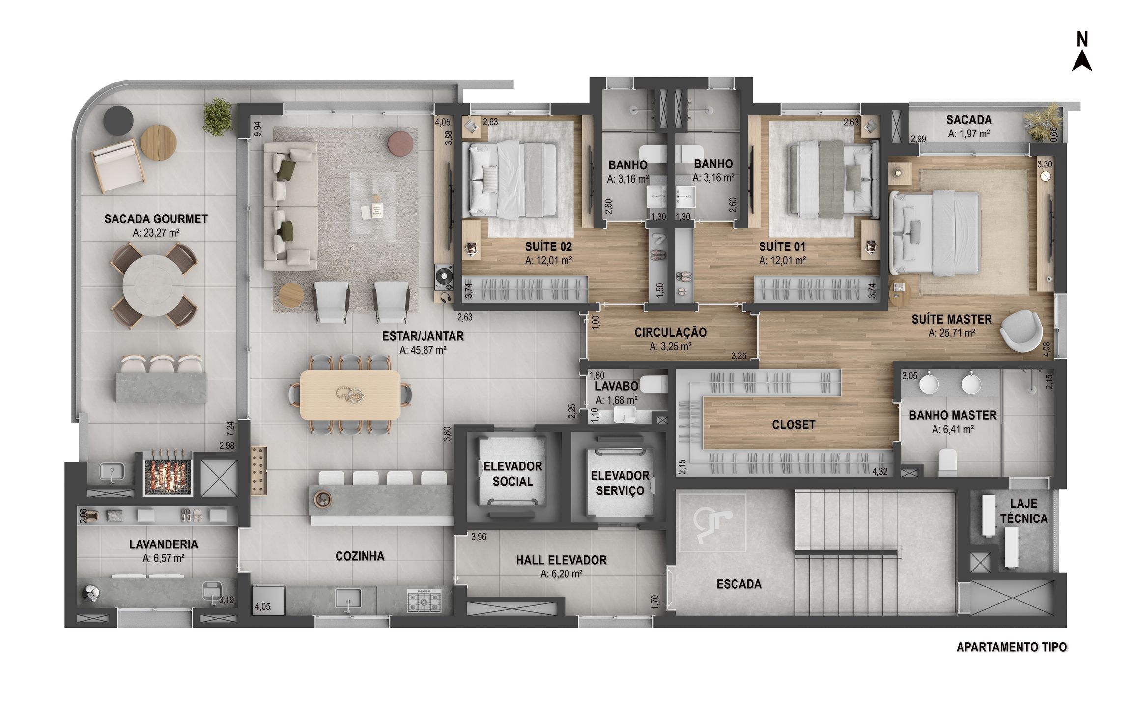 Apartamento para venda no bairro Exposição em Caxias do Sul