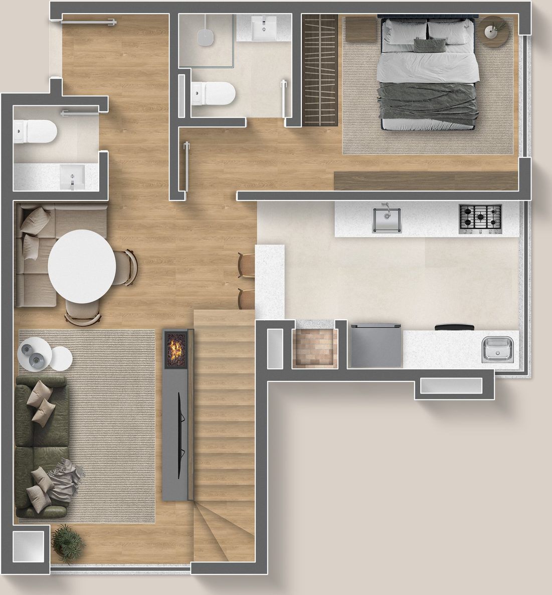 Apartamento para venda no bairro Lagos do Bosque em Gramado