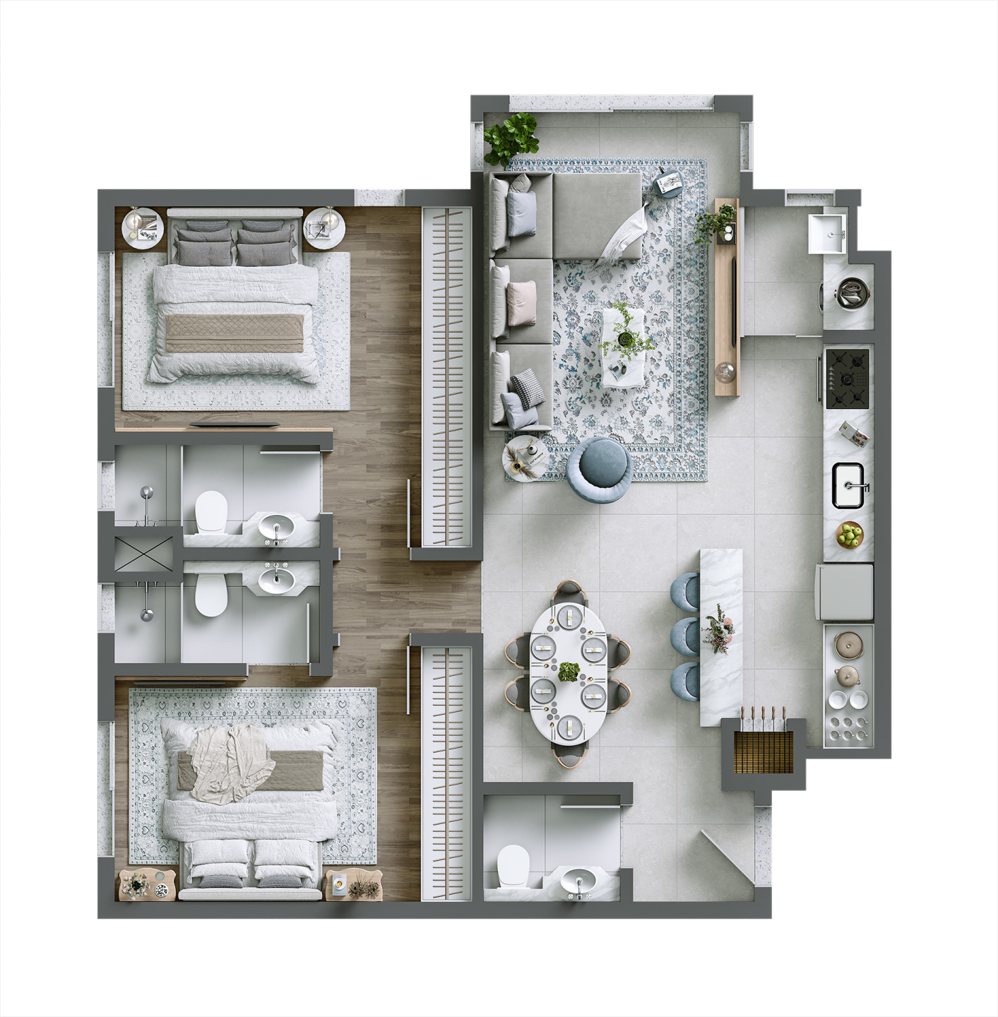 Apartamento à venda com 2 quartos, 154m² - Foto 19