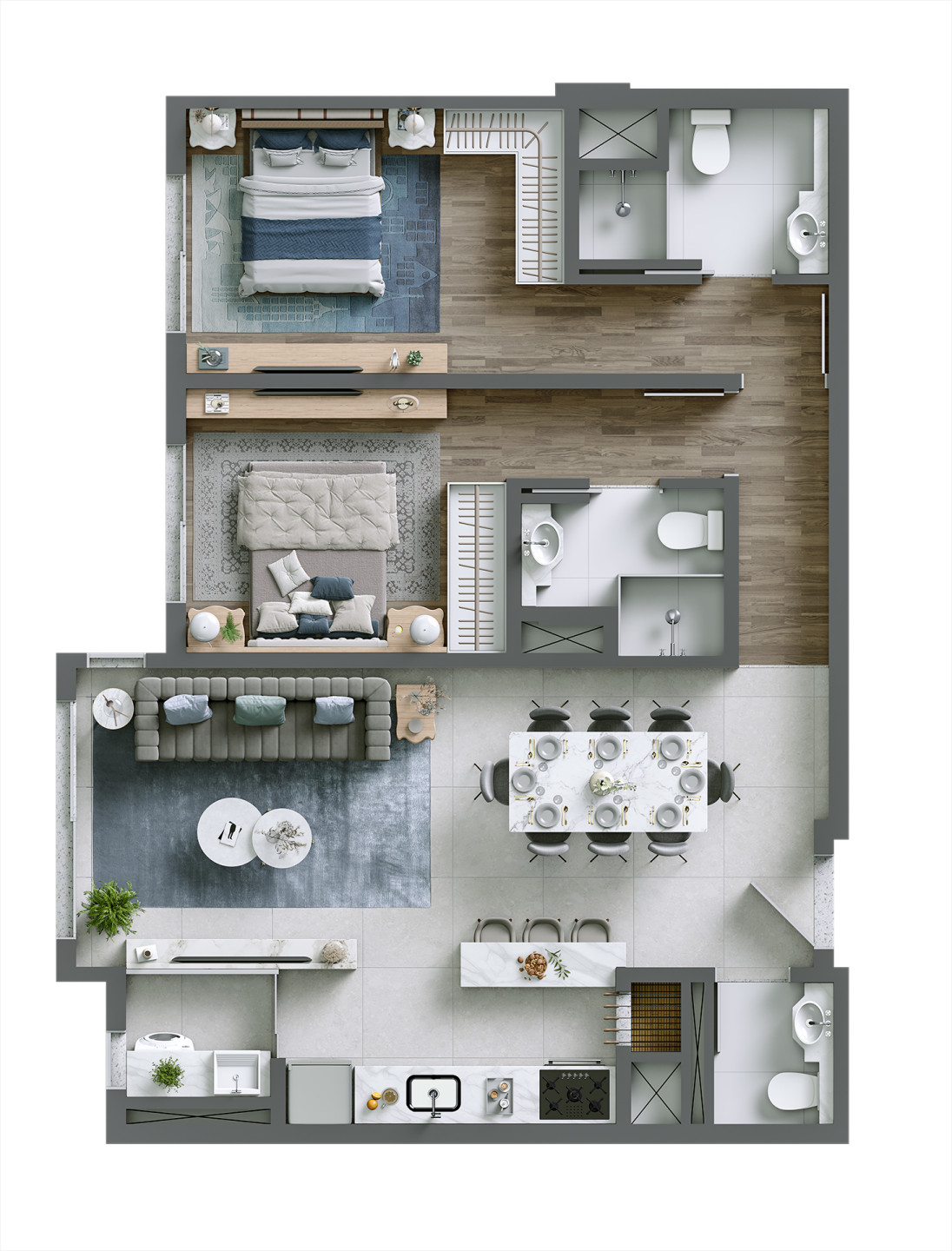 Apartamento à venda com 2 quartos, 154m² - Foto 24