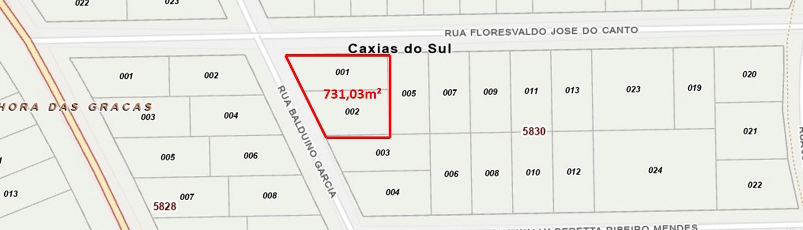 Lote para venda no bairro Nossa Senhora das Graças  em Caxias do Sul