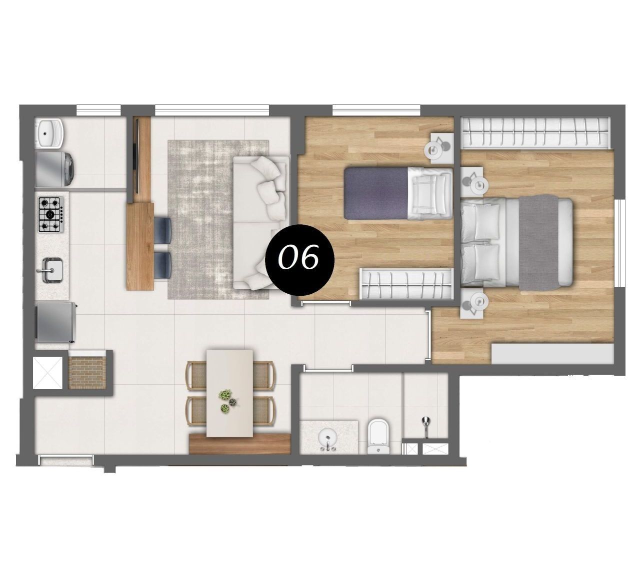 Apartamento para venda no bairro Vila Lucas Araujo em Passo Fundo