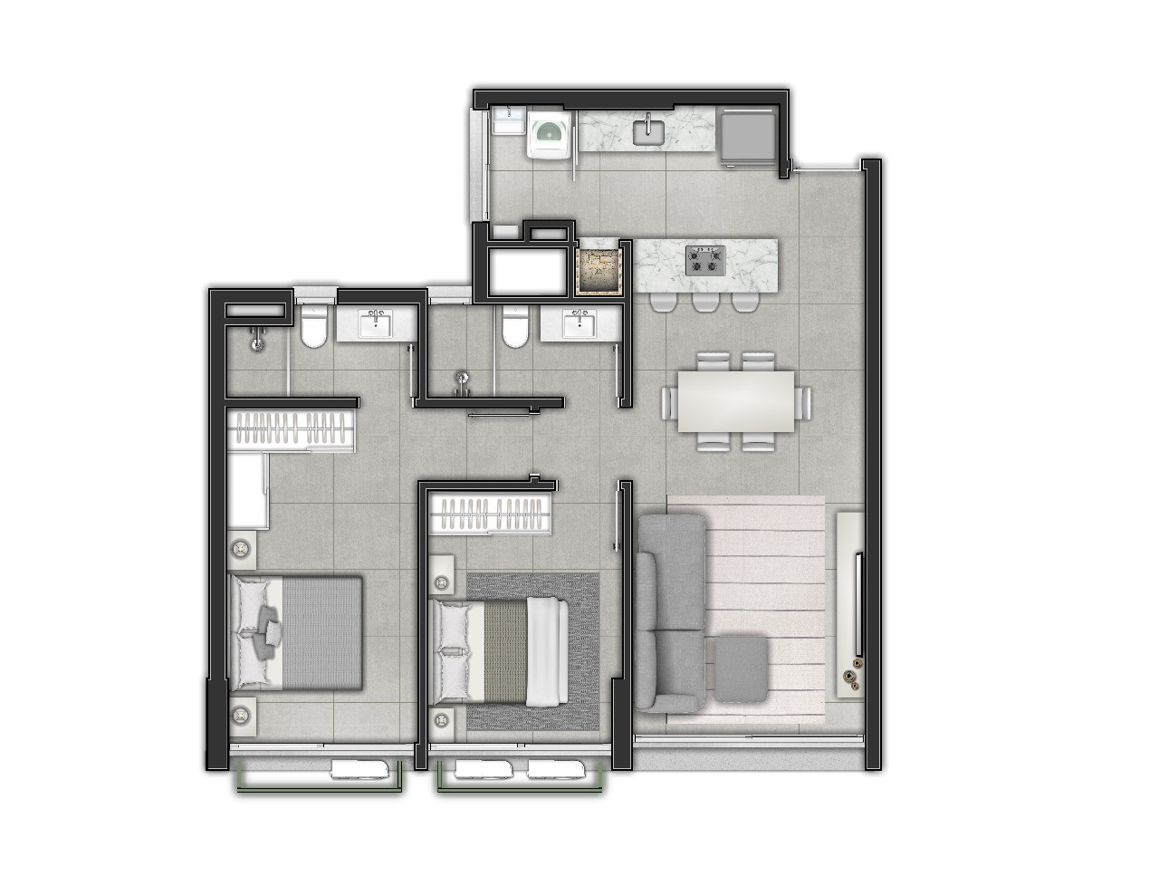 Apartamento à venda com 2 quartos, 73m² - Foto 12