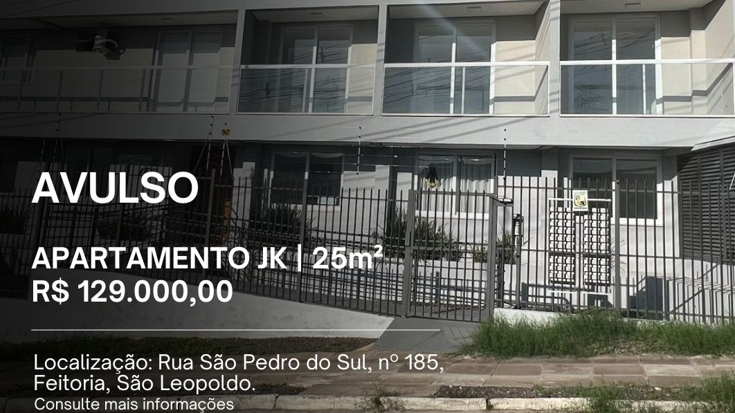 Apartamento 1 quarto para venda no bairro Feitoria em São Leopoldo