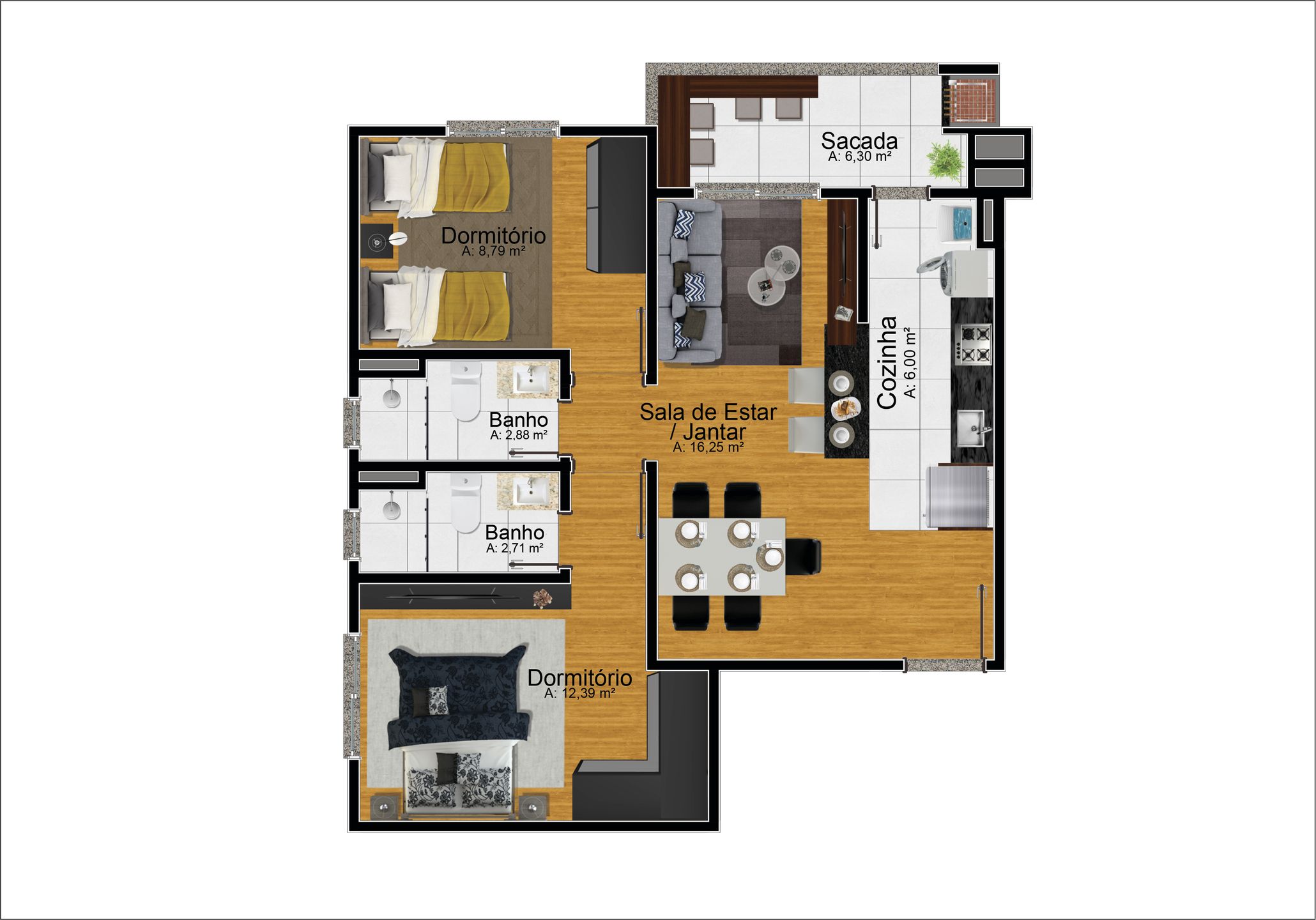 Apartamento para venda no bairro Freitas em Sapucaia do Sul