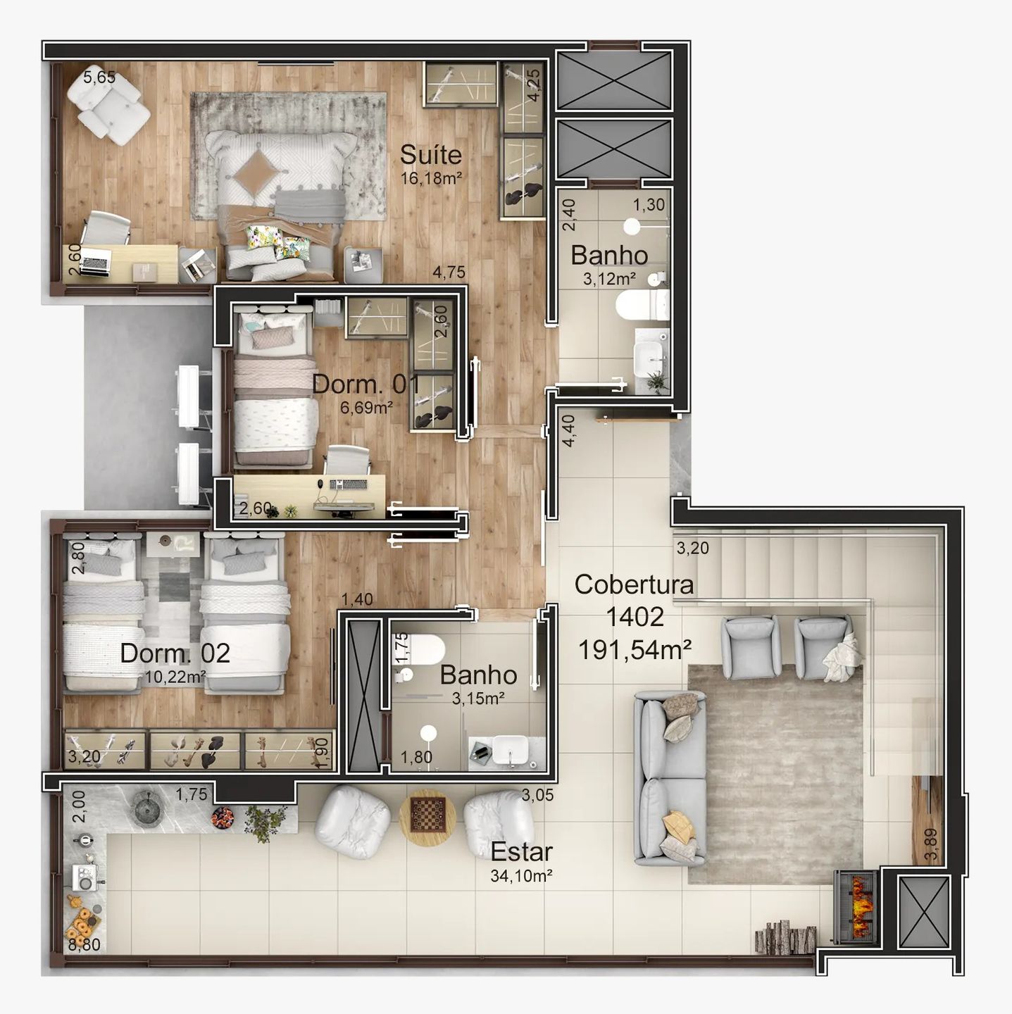 Apartamento para venda no bairro Maria Goretti  em Bento Gonçalves