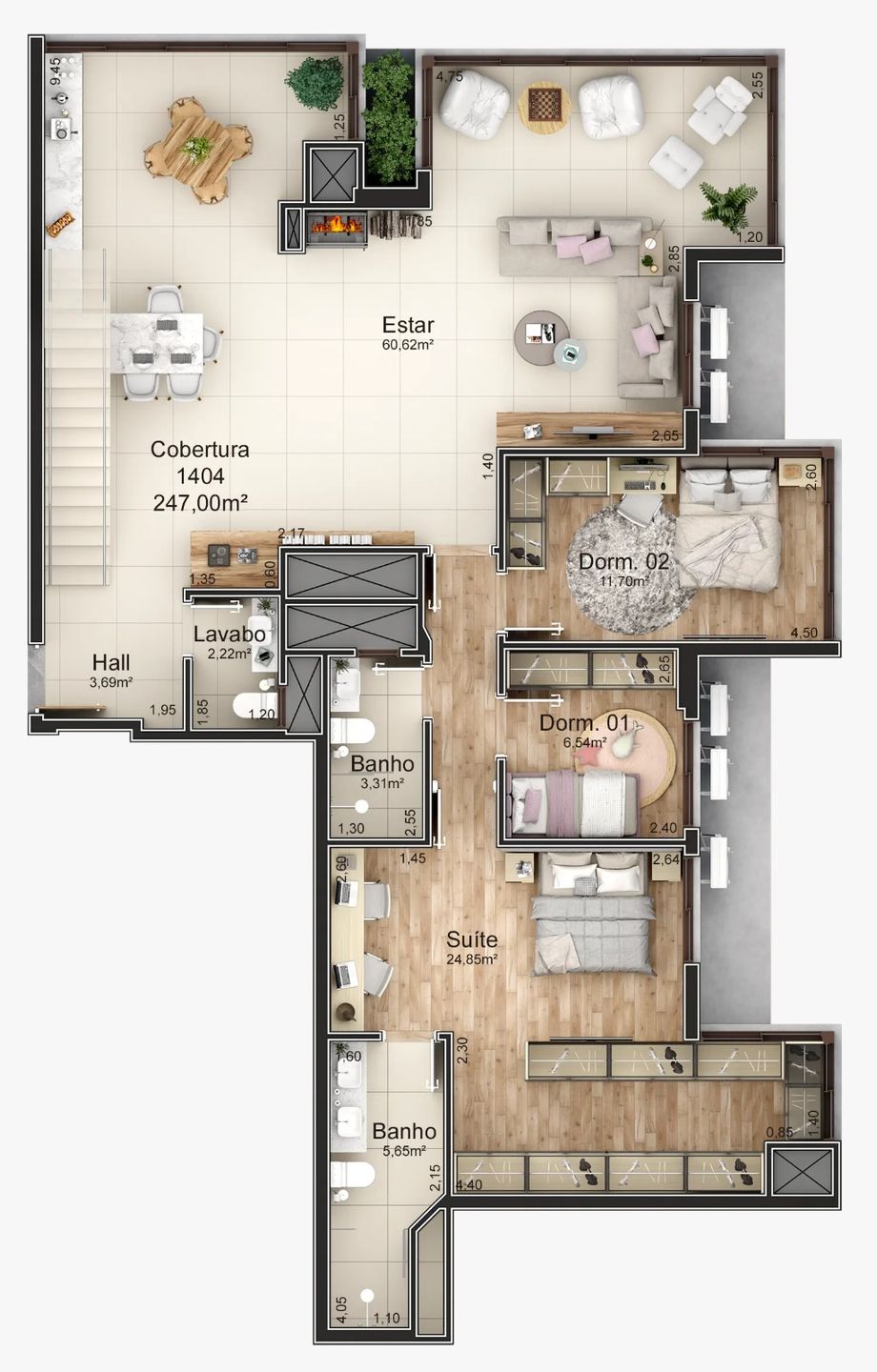 Apartamento para venda no bairro Maria Goretti  em Bento Gonçalves